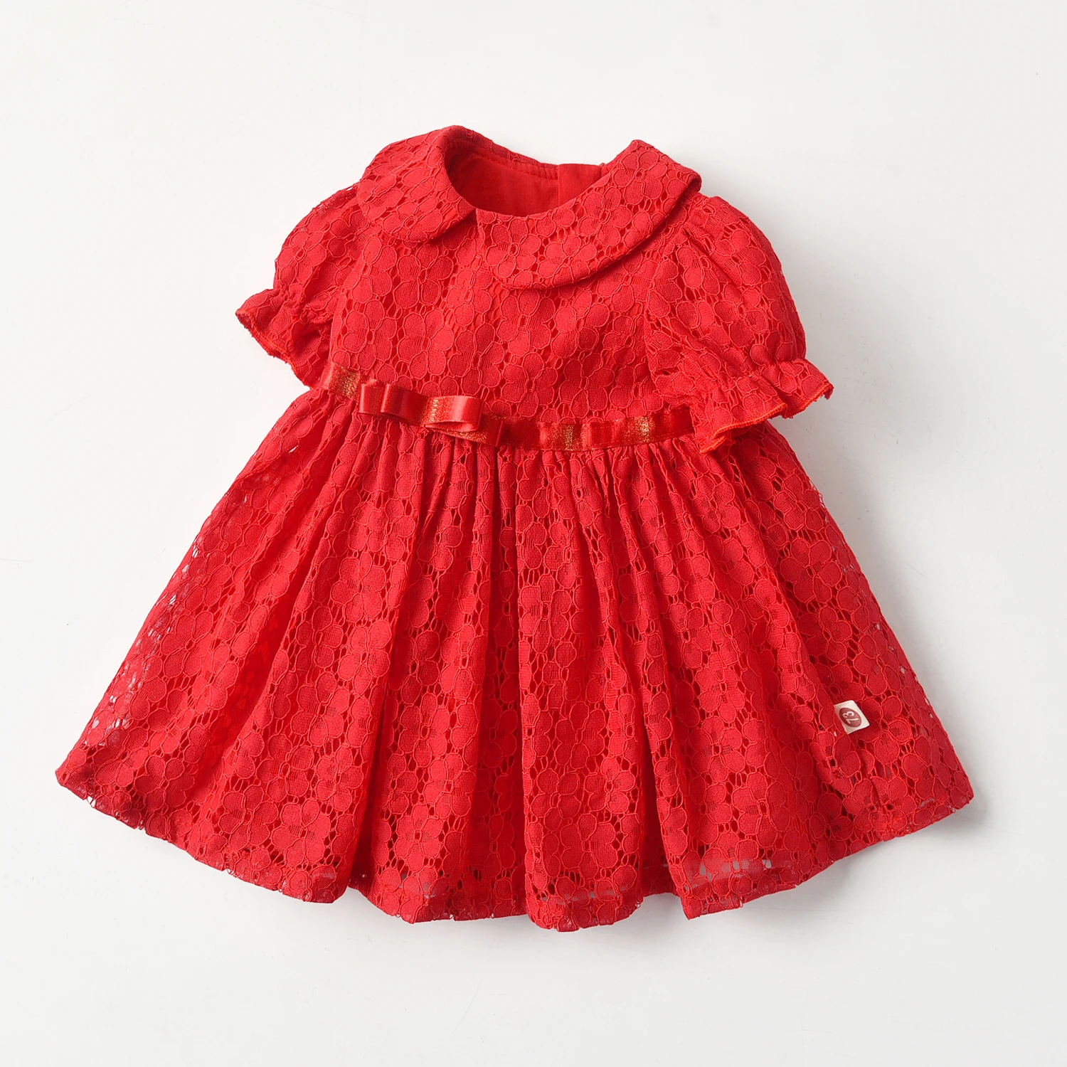 

hot in tiktok wholesale red princess summer flower baby girls' dresses