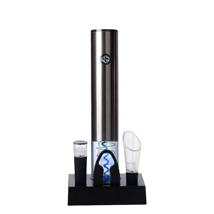 

Deluxe electric wine opener gift set automatic smart electric bottle opener with charging base, Custom color