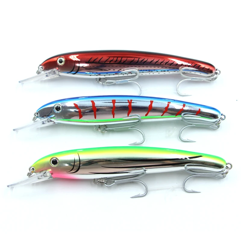 

Selco Laser Coating Hard Bait Sinking Plastic Fishing Lures Minnow 3D Fish Eye ABS Plastic Multi Color Seawater Fishing Lures