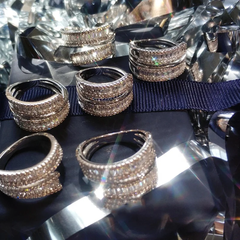 

Eternal Finger ring zircon Engagement Wedding Band Rings For Women Jewelry For Women Party Gifts