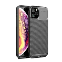 

Hot sale Carbon fiber matte phone case for iphone 11/11pro /11pro max soft TPU cooling phone case back cover