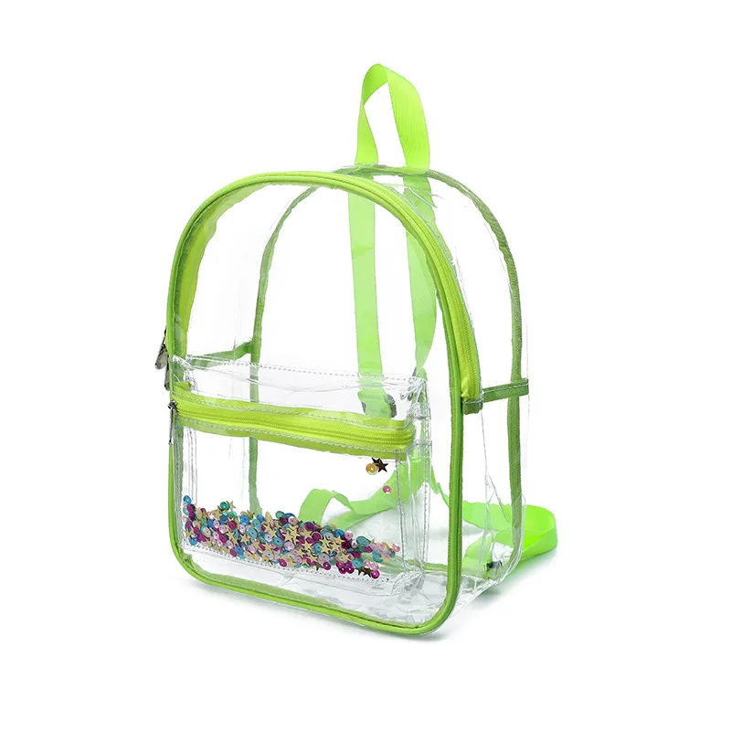 

clear PVC backpack transparent pvc school bags kids waterproof