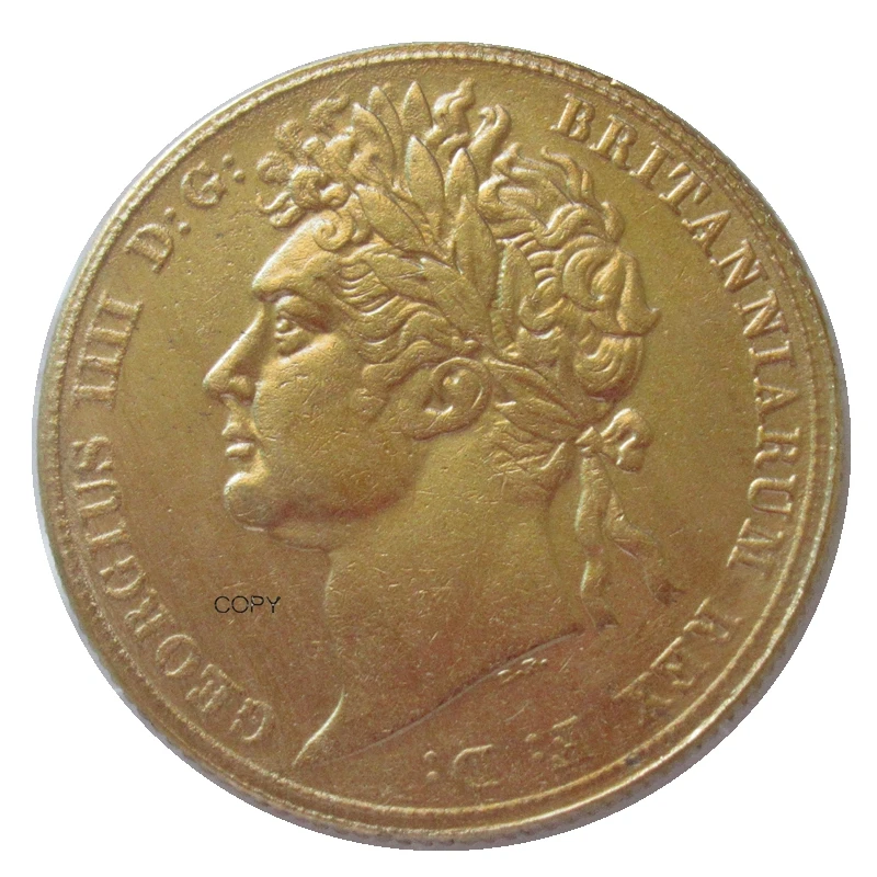 

Reproduction Whole Set of 4 pcs (1822 - 1825) UK 1 Sovereign - George IV Gold Plated Coins
