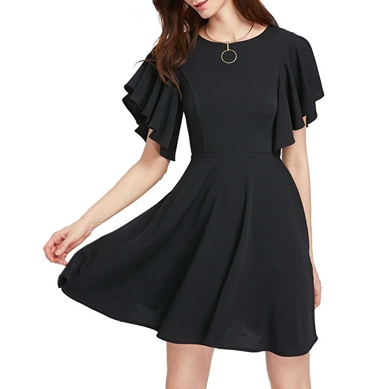 

black evening dress muslim arabic formal evening dress, Customized