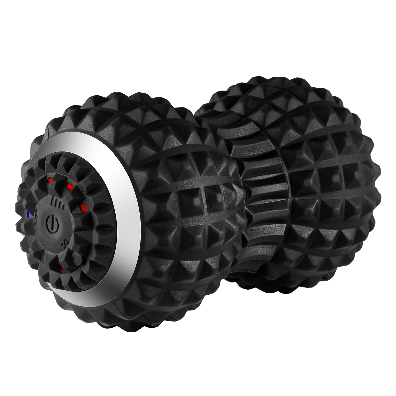 

Electric Vibrating Rechargeable Foam Roller Deep Tissue Recovery Training PVC Yoga Massage contoured vibrating ball, Black/purple/pink