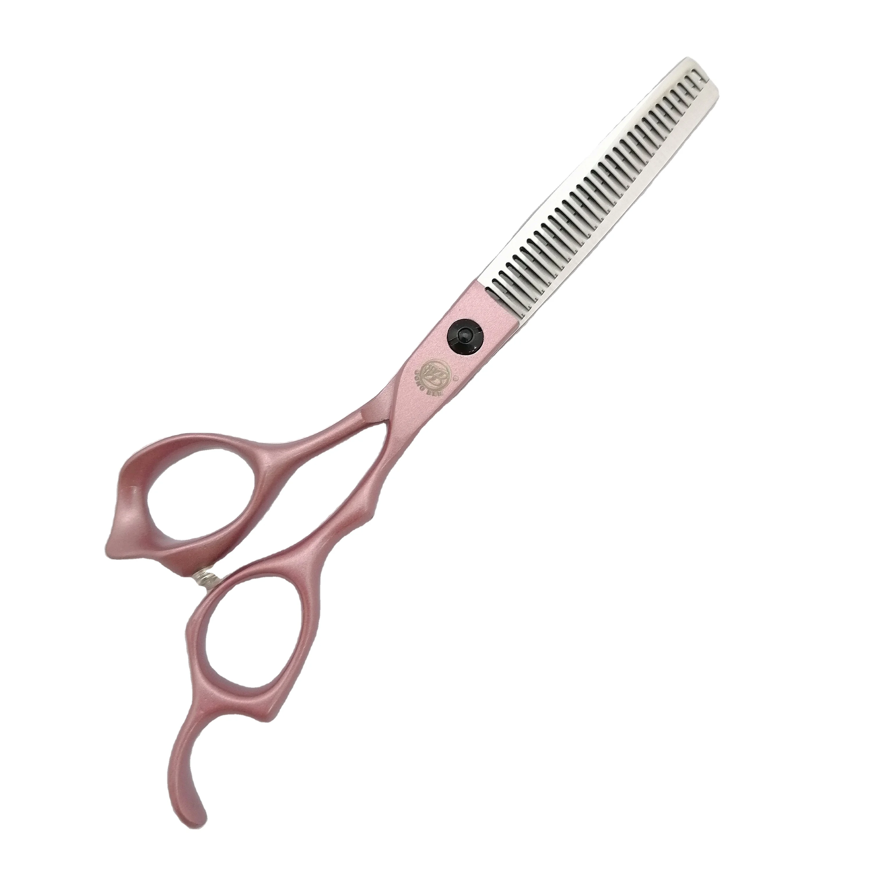 

Manufacturers selling 440C sharp right hand 6.0 professional hair cutting scissor thinning shears, Pink