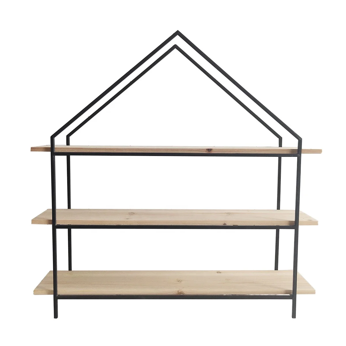 

Hot High-Quality Cheap Wooden Metal Wall Shelves Home Decor Rack Shel Rack Shel