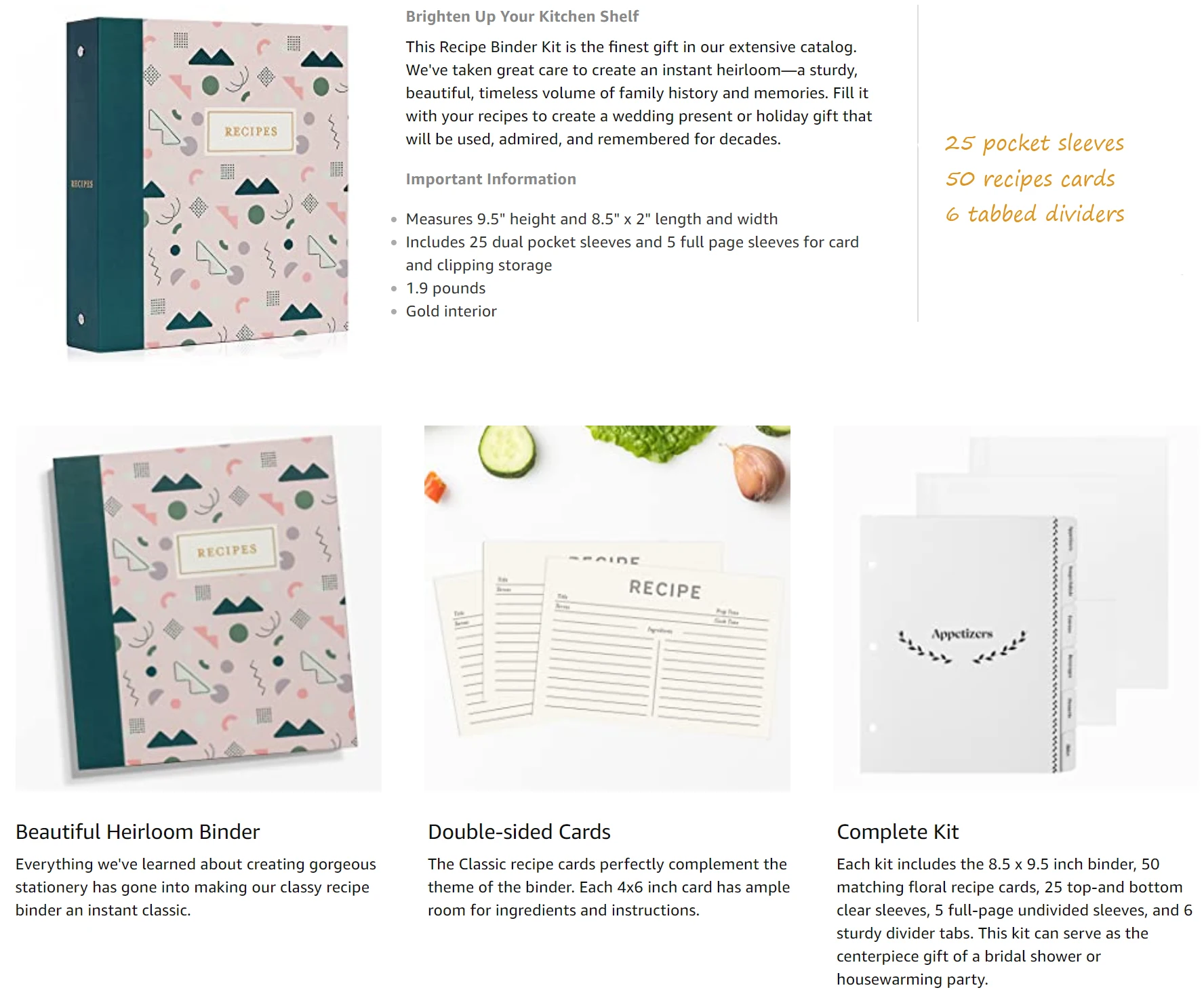 Recipe journal