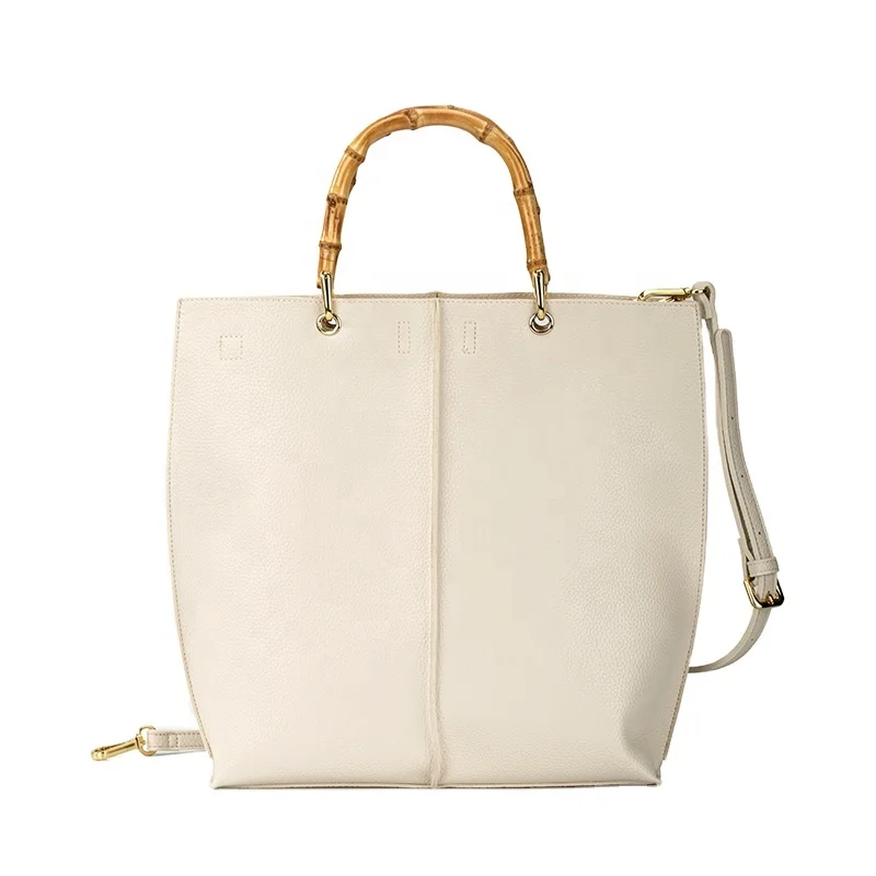 

2021 New Arrivals Japan EAR Style Handbag for Women with Bamboo Handles