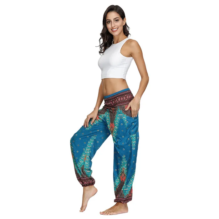 

Autumn Hot Style Ethnic Style Digital Print Women's Casual Pants Sports Baggy Dance Knickerbockers