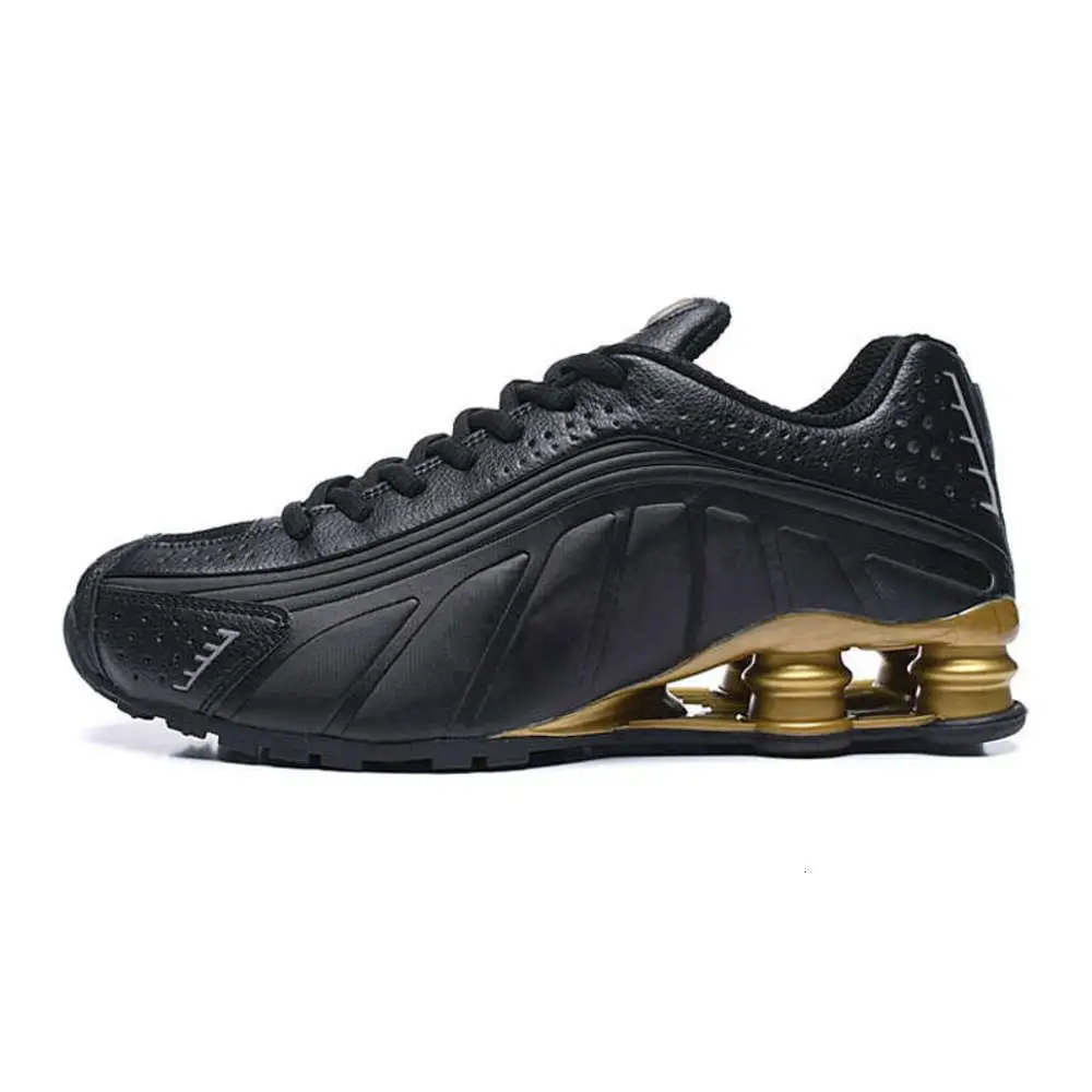 

2022 Shox R4 Triple black matte white metallic silver outdoor high bottom nk trainer sport shoes