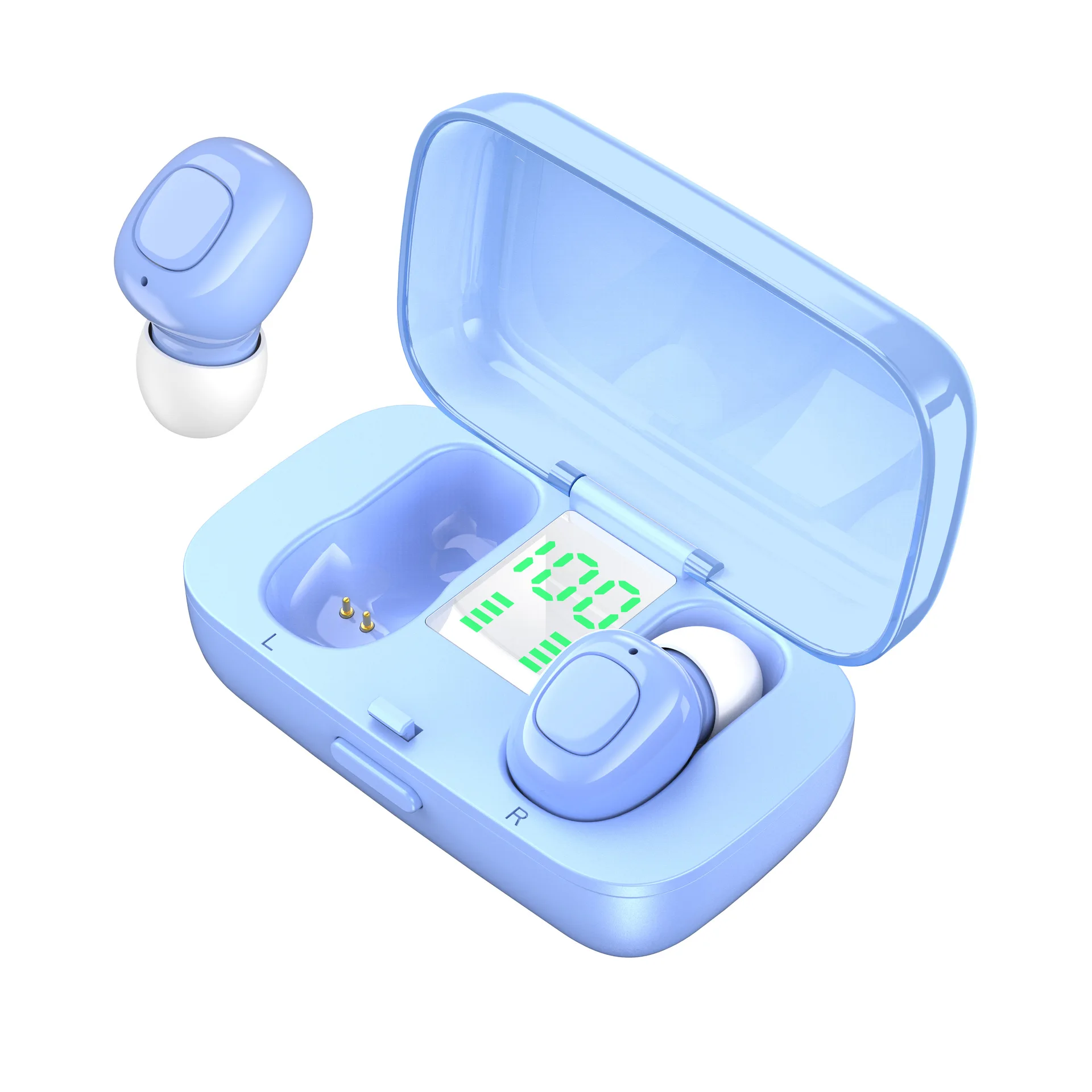 CTYPE Earphone XG21 Bluetooth V5.0 Portable Earbuds TWS Waterproof For Mobile Phone Wireless Headphone With Digital Display - ANKUX.COM