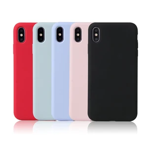 TPU Liquid Silicone Phone Case iPhone X XR XS 7 8