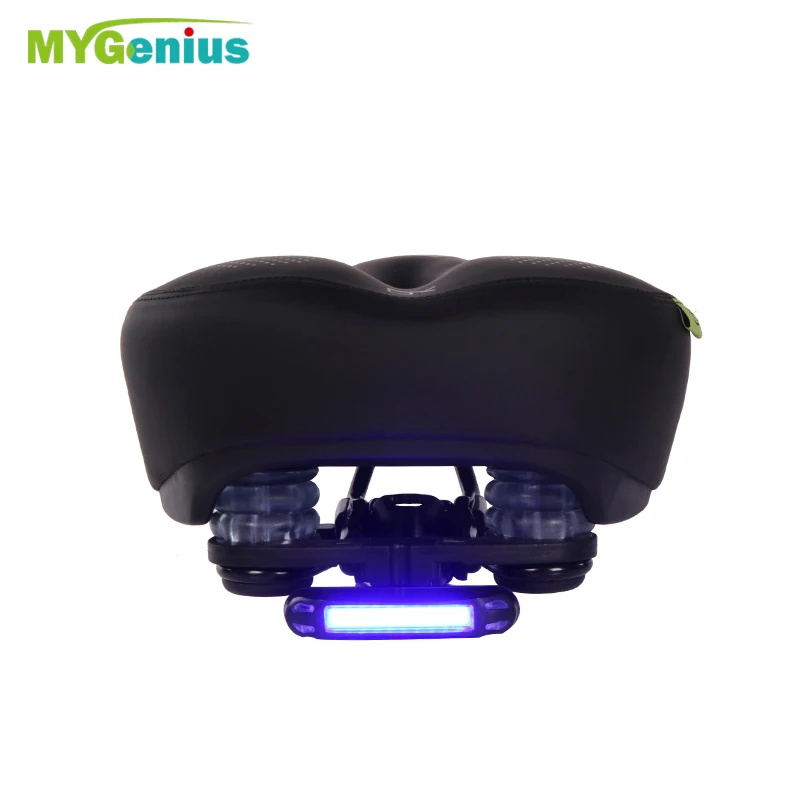 

Riding equipment mountain bike with lamp saddle seat, Black