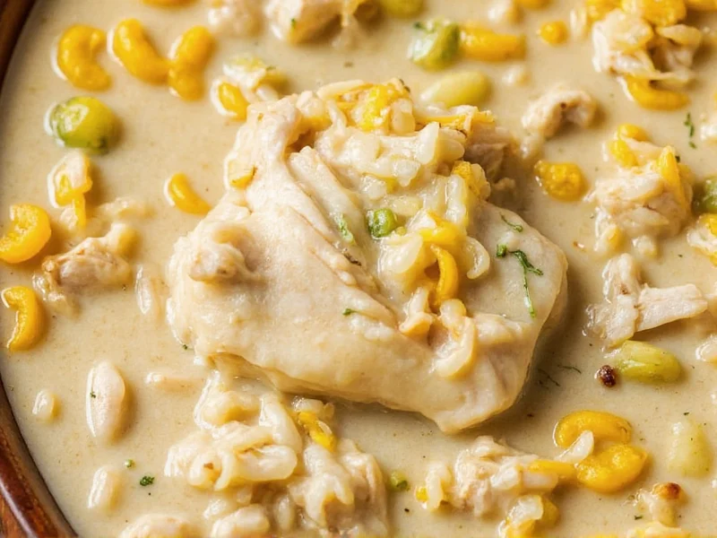 Easy Chicken and Rice Casserole Recipe with Cream of Chicken Soup