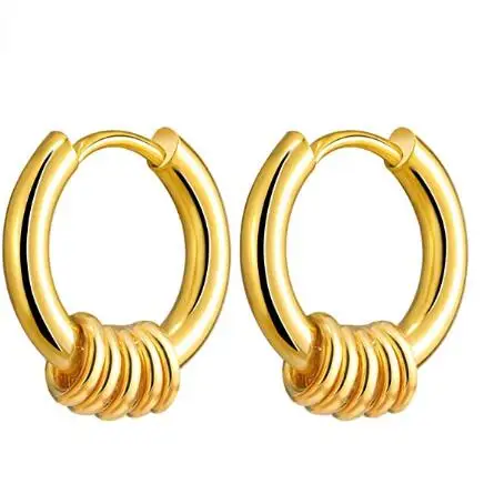 

Environmental Protection Allergy Resistant Earrings Small Ring Shaped Earrings for Women