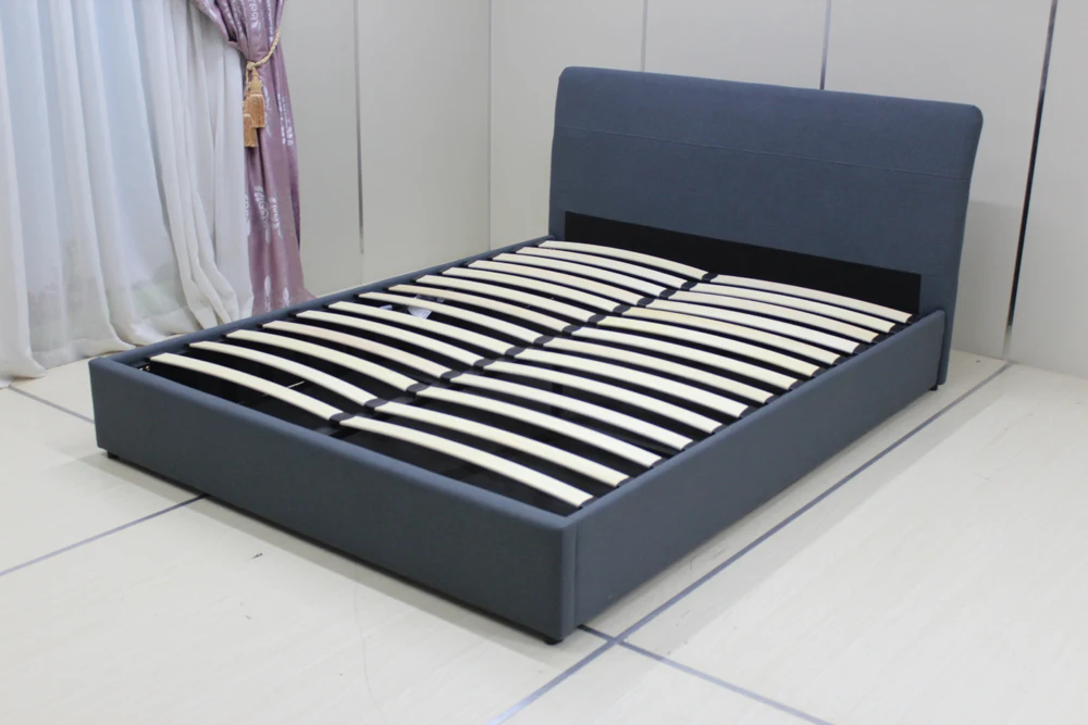 Box Space Divan Ottoman Gas Lift Up Storage Bed Hydraulic Double Bed