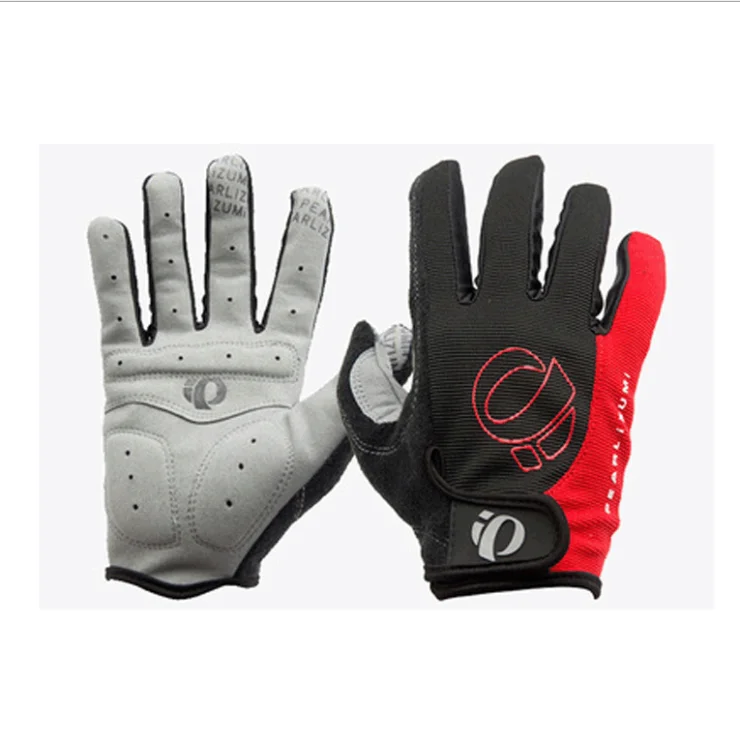 

Factory Directly Wholesale Wholesale cycling mittens Bicycle full-finger cycling mittens, Black,red