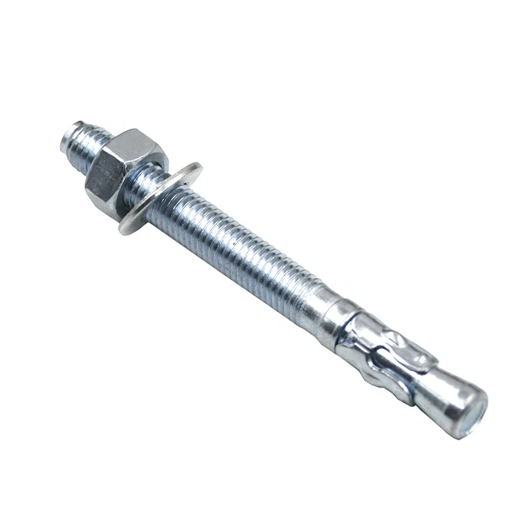 
Zinc Plated Carbon Steel Wedge Anchor Expansion Anchor Bolt Through Bolt 