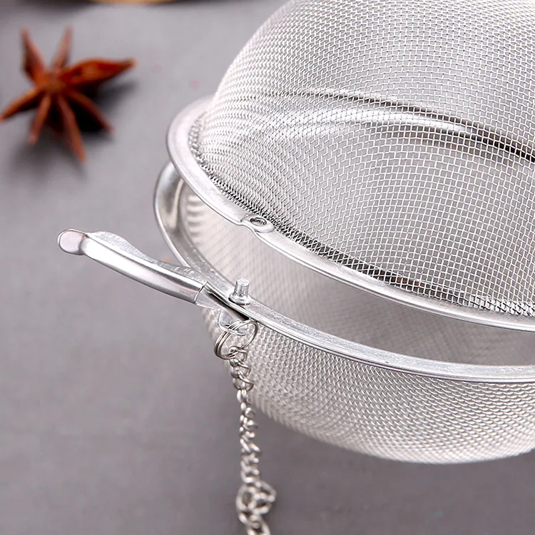 5cm 304 Stainless Steel Mesh Tea Ball Loose Tea Infuser With String