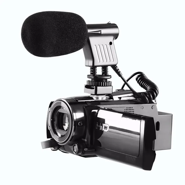 

BY-VM01 3.5mm Video Broadcast Directional Condenser Microphone For For For Recording DSLR Cameras