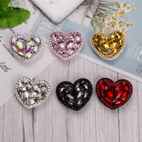 

2019 hot sell wholesale heart shape Phone Socket Holder diamond sweet love for iphone X