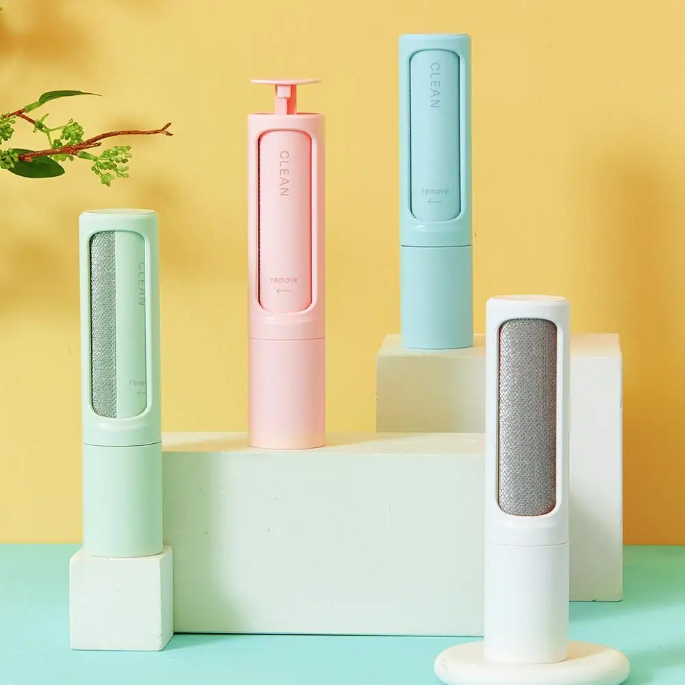 
Reusable Travel lint brush with self cleaning Pet Hair Remover Brush Lint Roller Brush for Dog & Cat Hair Removal 