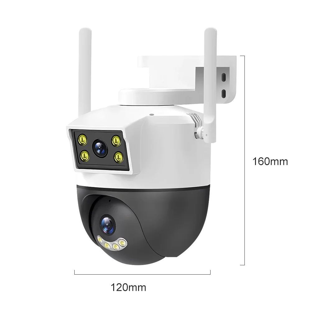 

8mp 4k outdoor wholesale wireless security system ip camera dual lens