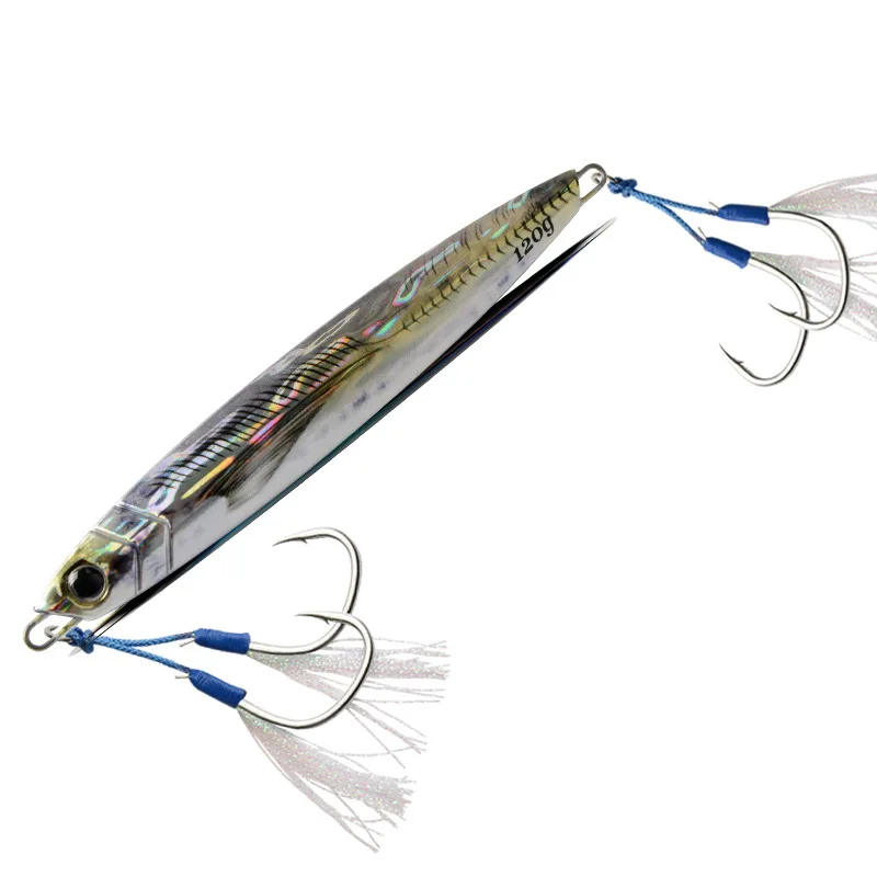

Leurre De Peche Vertical Jigging Lures 120g 150g Isca Artificial 3D Eye Slow Pitch Jigs Lure Casting Hard Bait Tuna Fishing Lure, 4 colors