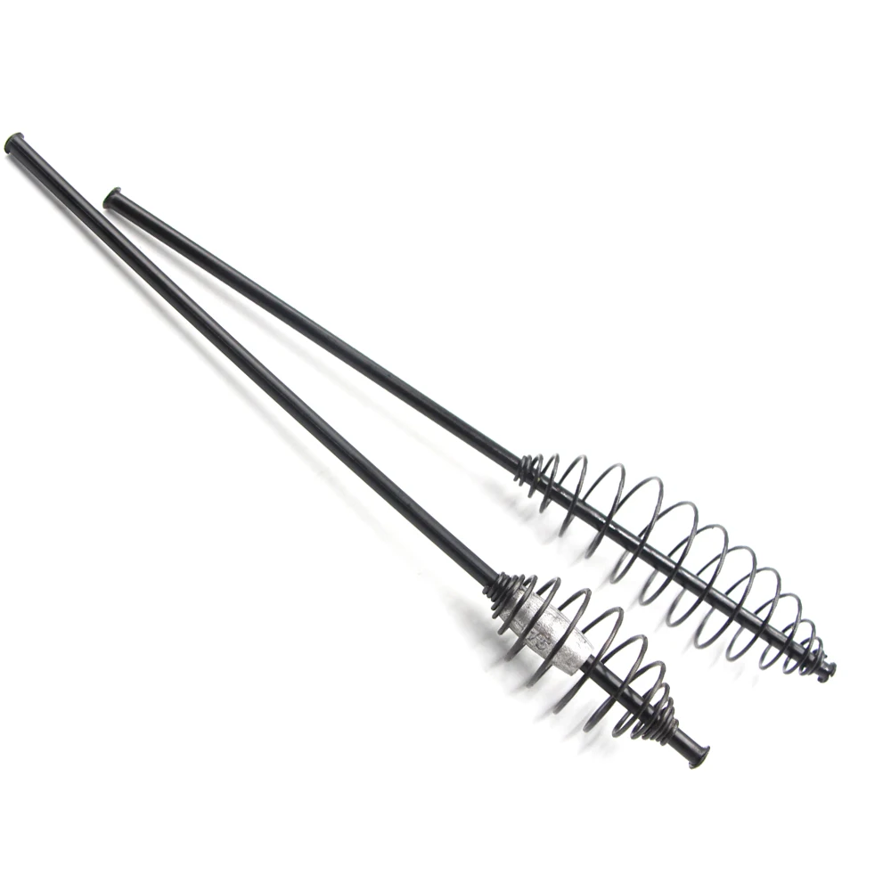 

China wholesale carp fishing method spring wire inline feeder with lead sinker 7g/8g/10g/15g/30g/45g, Black