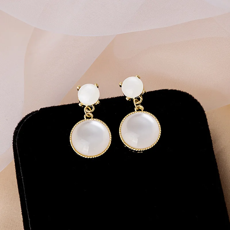 

New Fashion 15 Styles 925 Sterling Silver CZ Crystal Rose Flower Stud Earrings Water Drop Opal Earrings