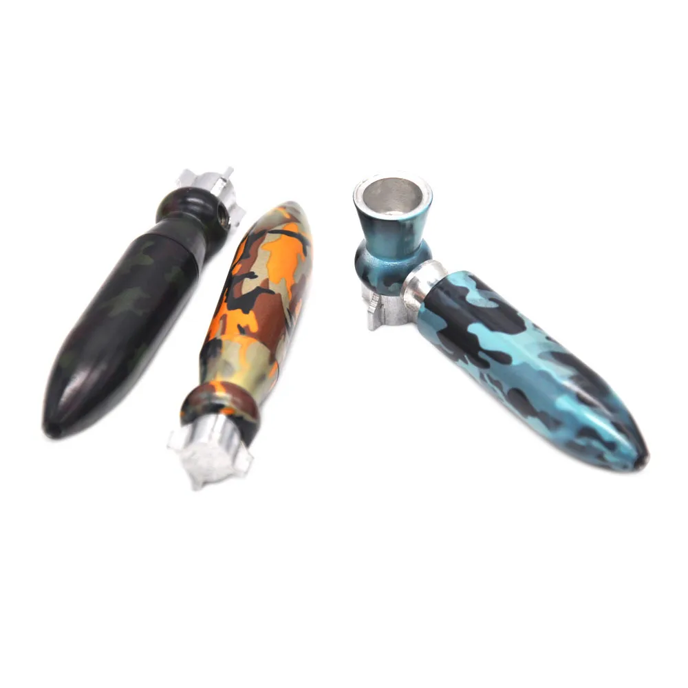 

Free Shipping Rocket Shape Tobacco Pipe Metal Herb Cigarette Pipe