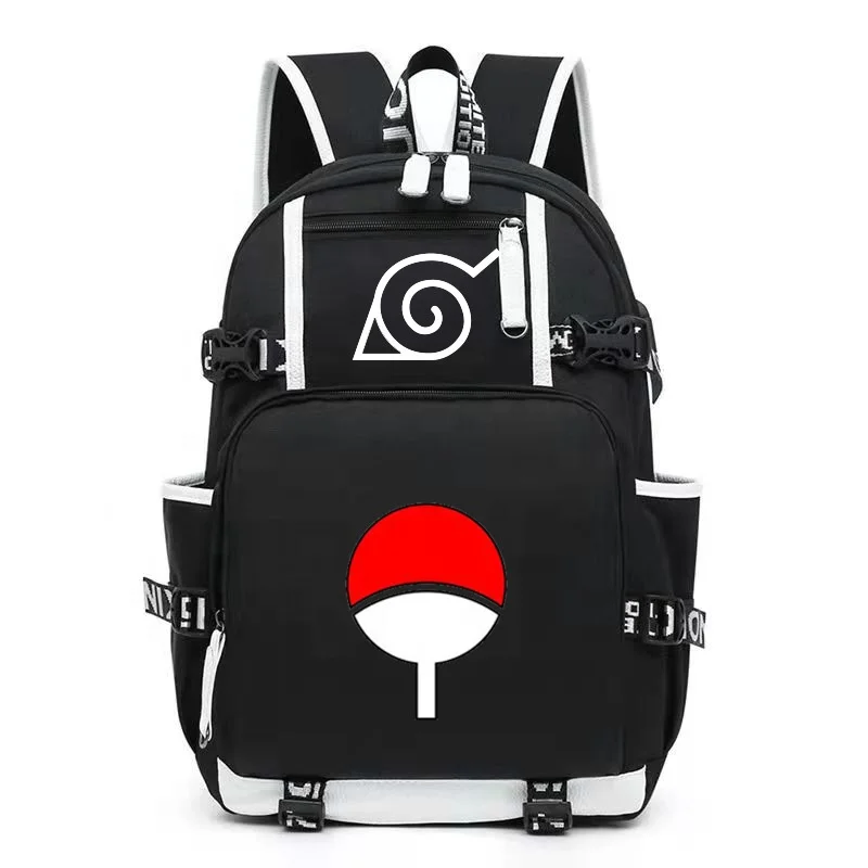 

Anime Cosplay Backpack Akatsuki Sharingan Student School Shoulder Bag Teentage Travel Rucksack Polyester Cartoon SM Unisex