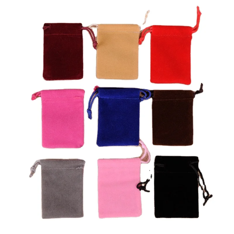 

Eco Friendly Drawstring Bag Small Earphone Jewelry Pouches for Packing