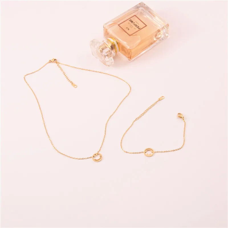 

Jewelry Sets Jwellery Necklace Pendant Jewelries For Girls, Gold color