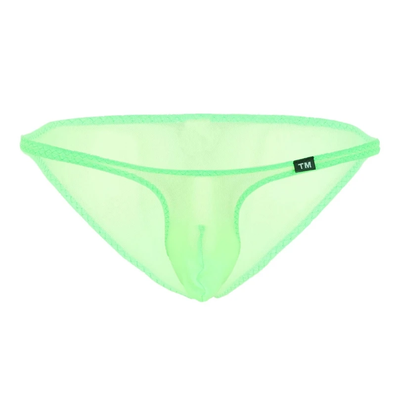 

iEFiEL Men G-string Briefs Underwear Bulge Pouch Seamless Bikini Thong Mesh See Through Sexy Underwear
