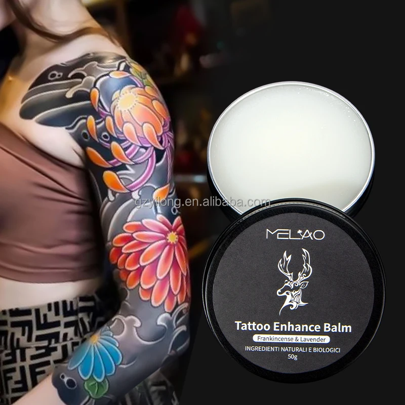MELAO Natural Tattoo Care Make Tattoo Colors More Vibrant HALAL Tattoo Enhancement Cream Treatment Moisturizer Butter Balm