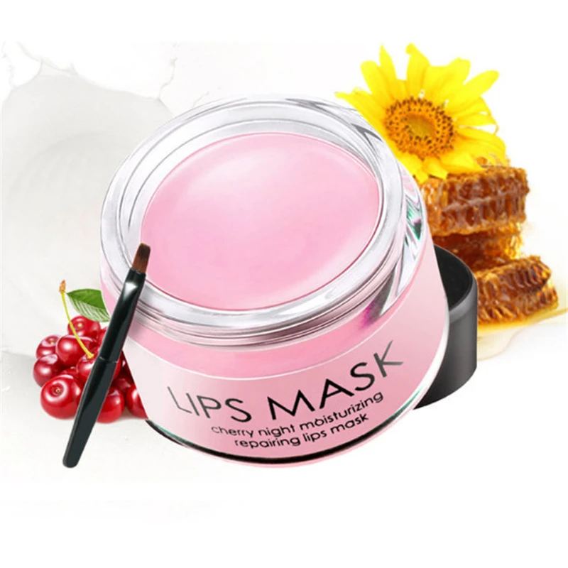 

Vitamin B & E Honey Cherry Moisturizing Sleeping Lip Mask Nourishing Anti-Chapped Lip Wrinkles Lipstick Brightening Lip Color