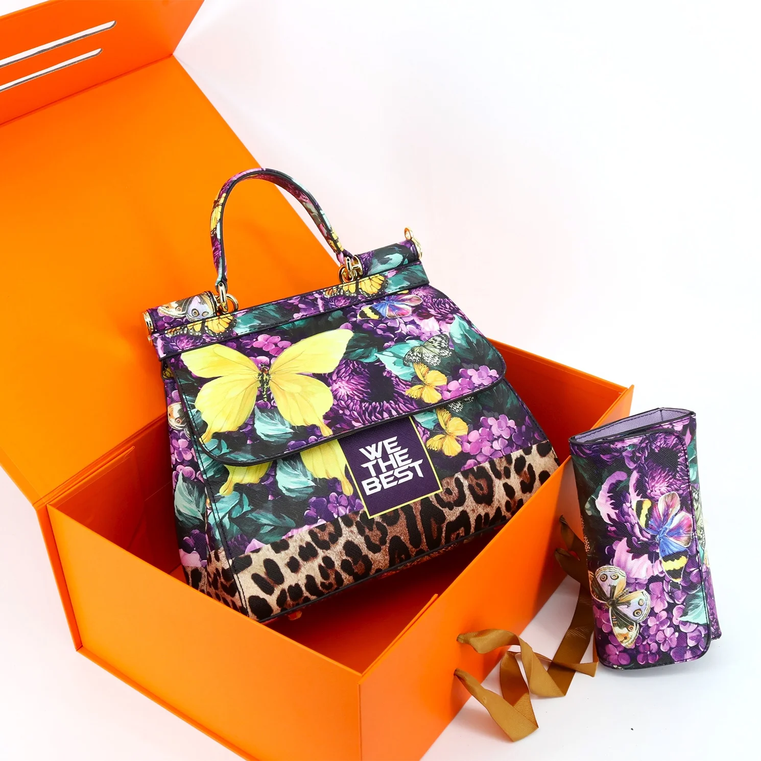 

Hot selling textures handbag for women eye-catching luxury printing ladies bags chicken tracks female bags China handbag factory