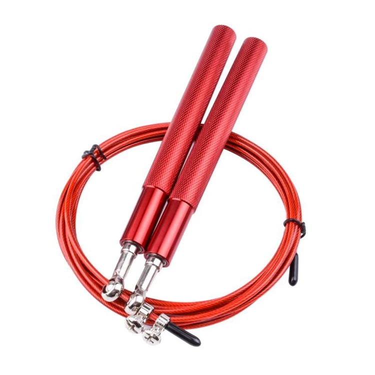 

Bearing Skipping Jumping Jump Rope Men Workout Steel Wire Home Gym Exercise Fitness Training Equipment, Red
