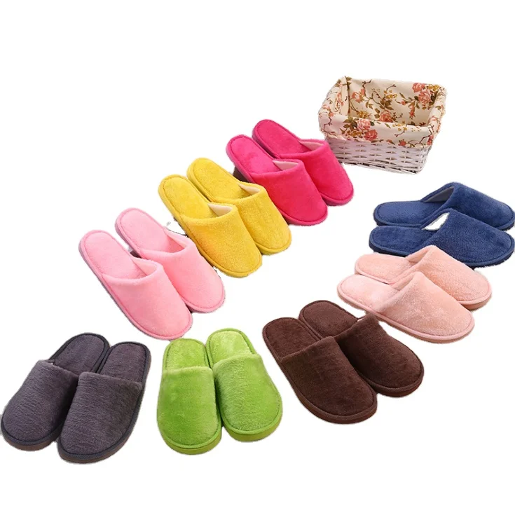

New style plush indoor home autumn and winter wooden floor non-slip warmth mute EVA cotton slippers, Customized color