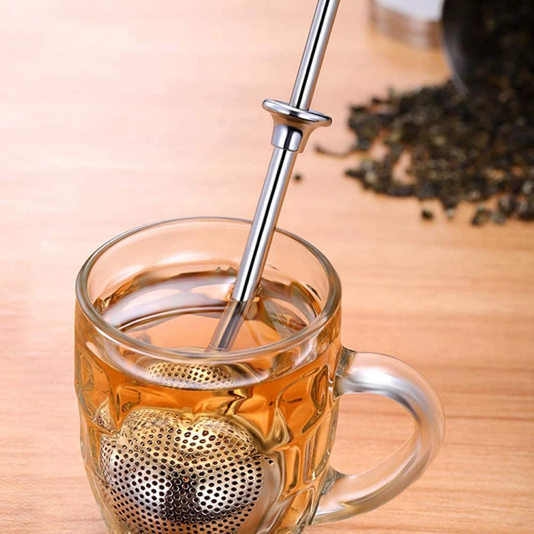 Tea Pip Stainless Steel Tube Pipe Tea Stick Infuser Metal Tube Tea Strainer ...