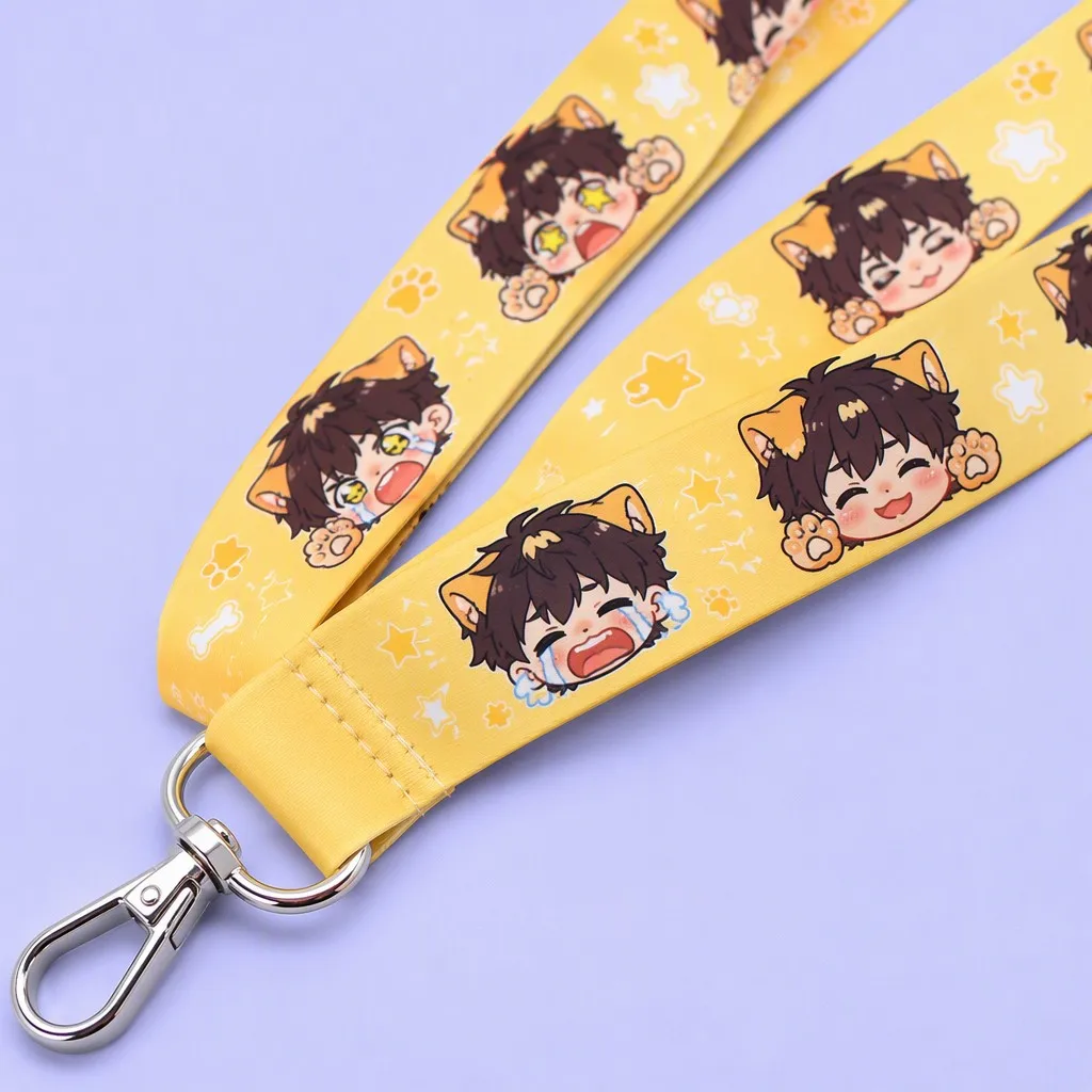 Custom Anime Sublimation Lanyard Full View