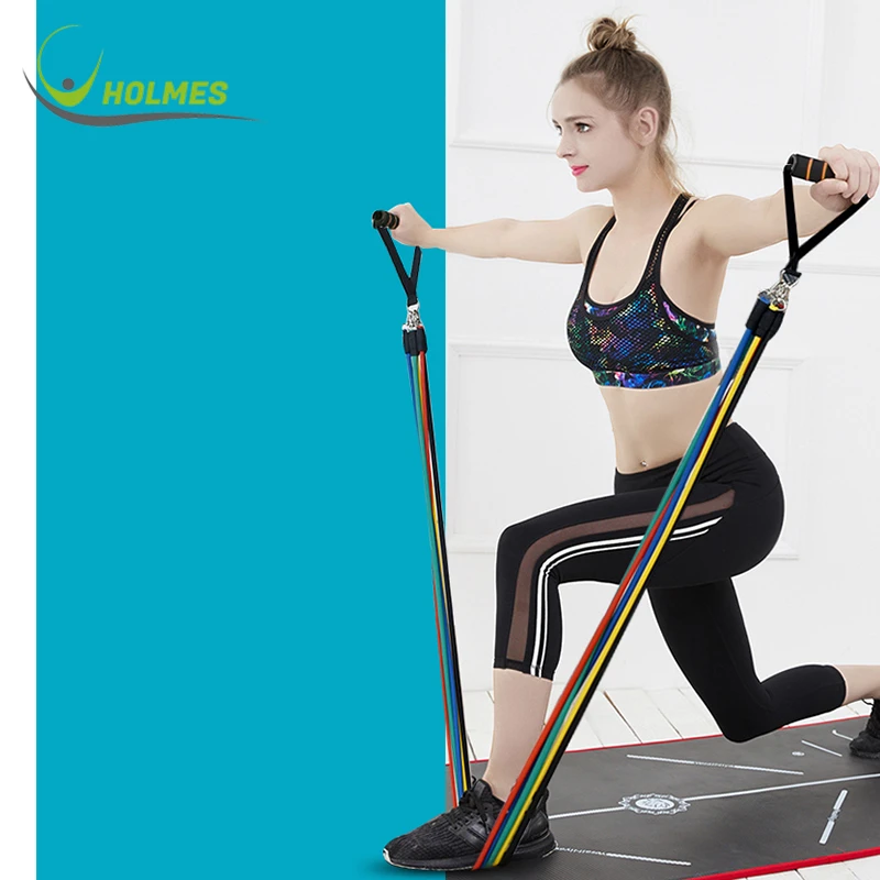 

11 pieces Resistance Exercise Tube Bands Set