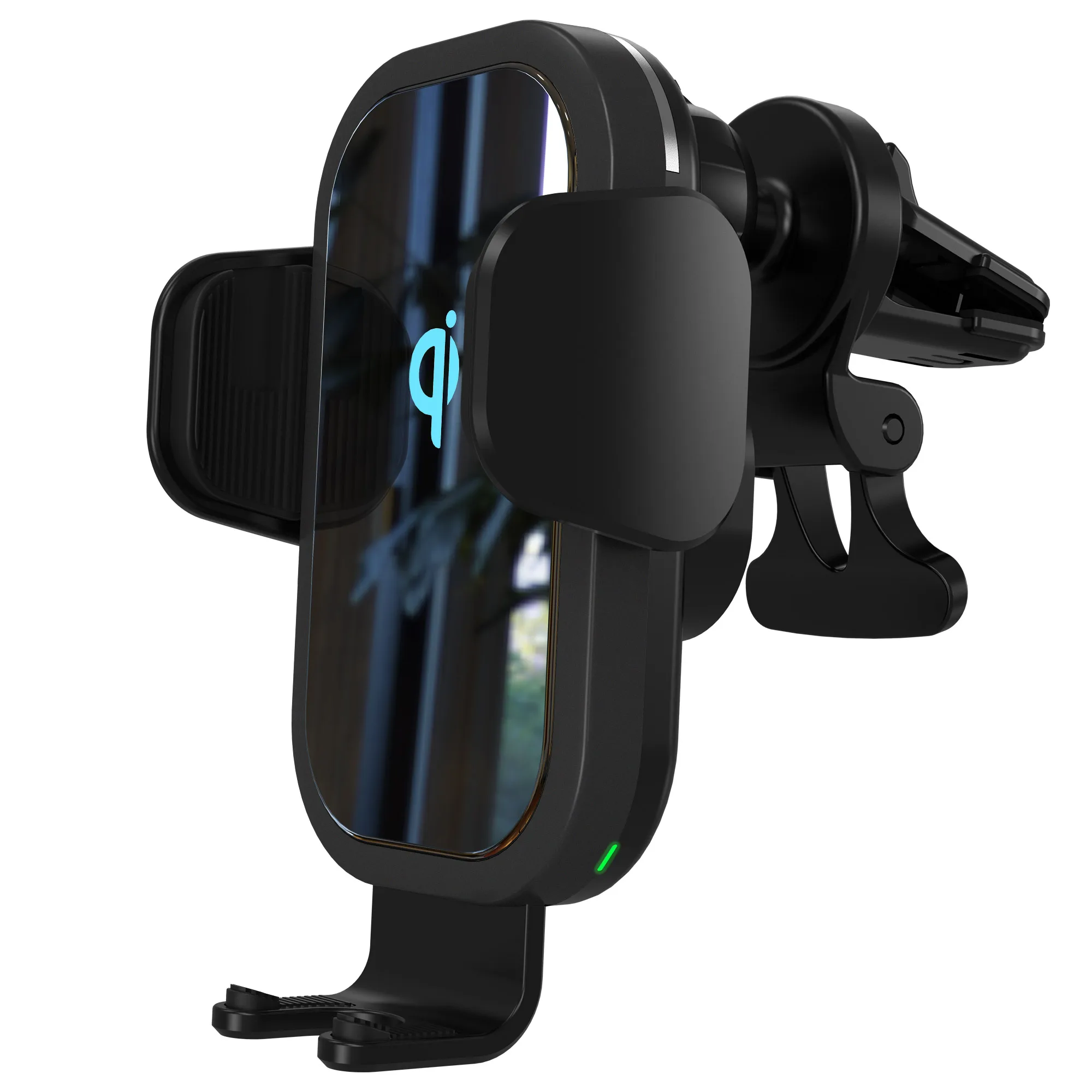 

Hot-selling gravity support frame air outlet universal multifunctional wireless car phone charger, Black