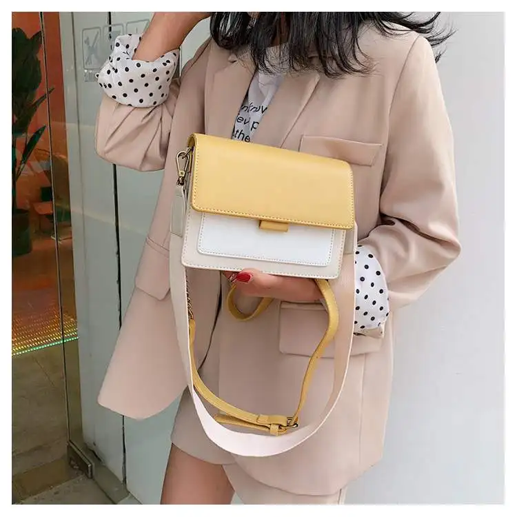 

Hit Color block Stocklot Adjustable Strap animal woman handbag