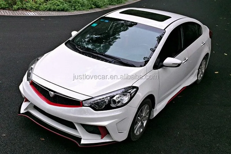 For Kia K3 Cerato Forte Body Kit Front Rear Bumper Side Skirts Spoiler