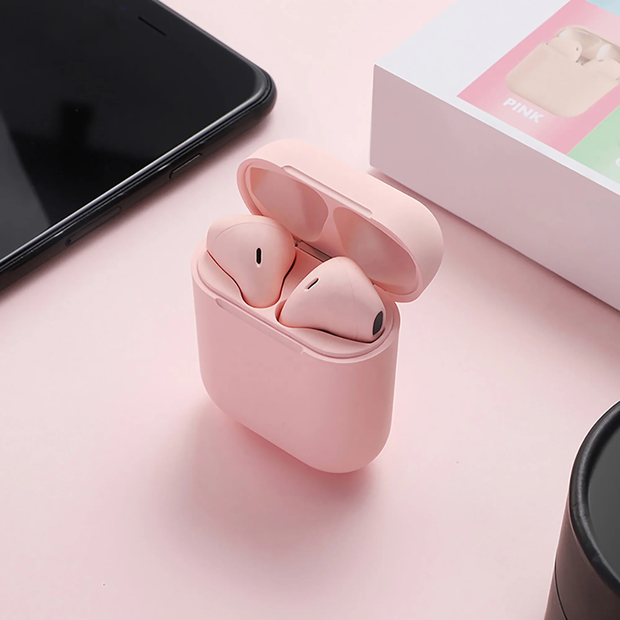 

i12 inpods Bt5.0 Wireless Earphone Tws With Charging Case V5.0 Hand Free Earbuds