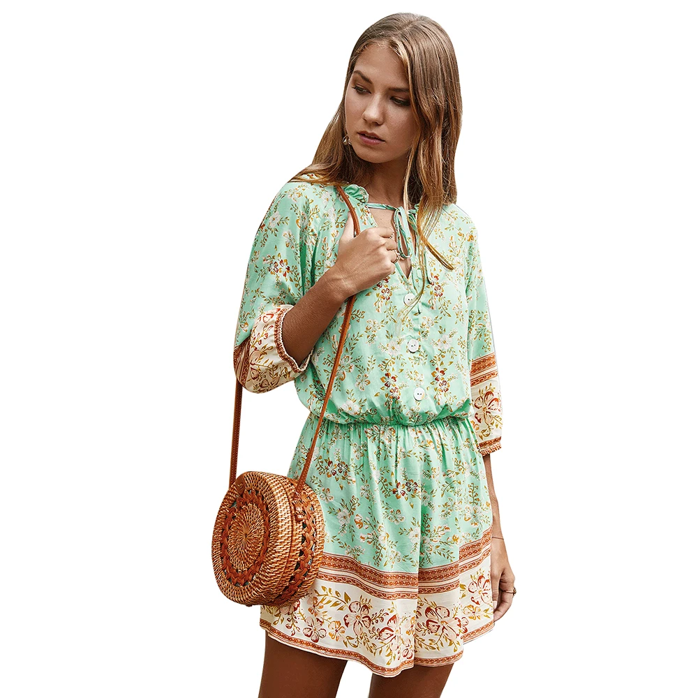 

Mutongyi Hot Sale Womens Jumpsuit Casual Loose Style One Piece Summer Jumpsuits Shorts Jumpsuit