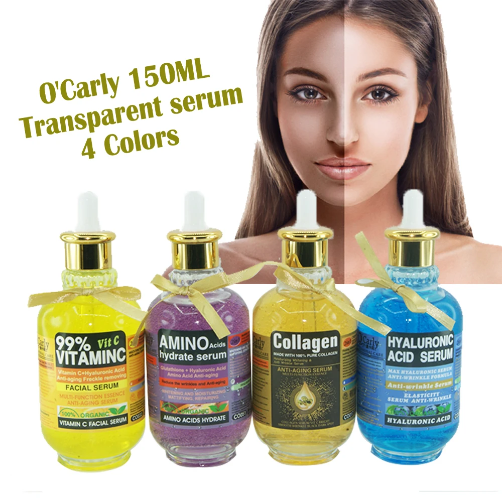 

O'Carly Collagen Vitamin C Serum Soin Du De Soins Visage Whitening Glow Hyaluronic Acid Face Serum, 4 color
